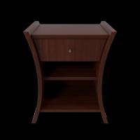 Bedside Table African Cherry
