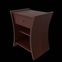 Bedside Table African Cherry